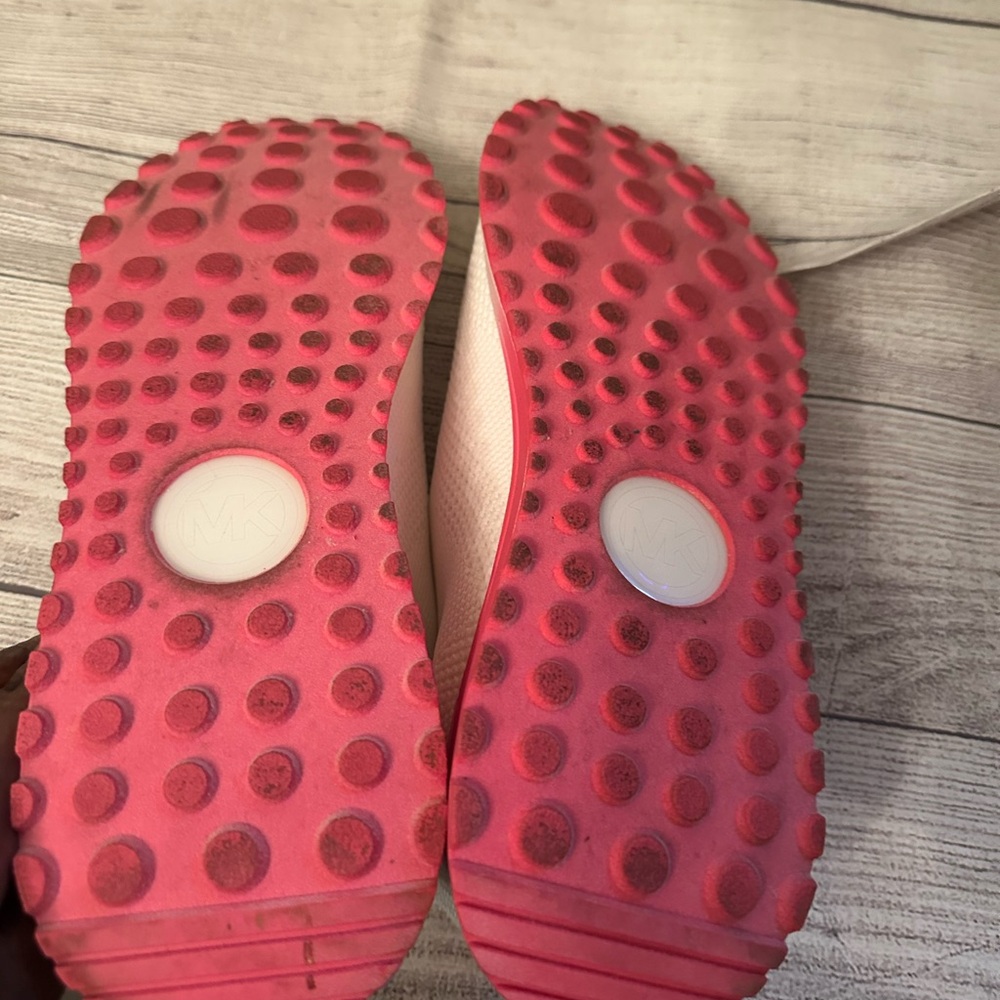 Michael Kors White and Pink Slip-On Sneakers - Picture 7 of 7